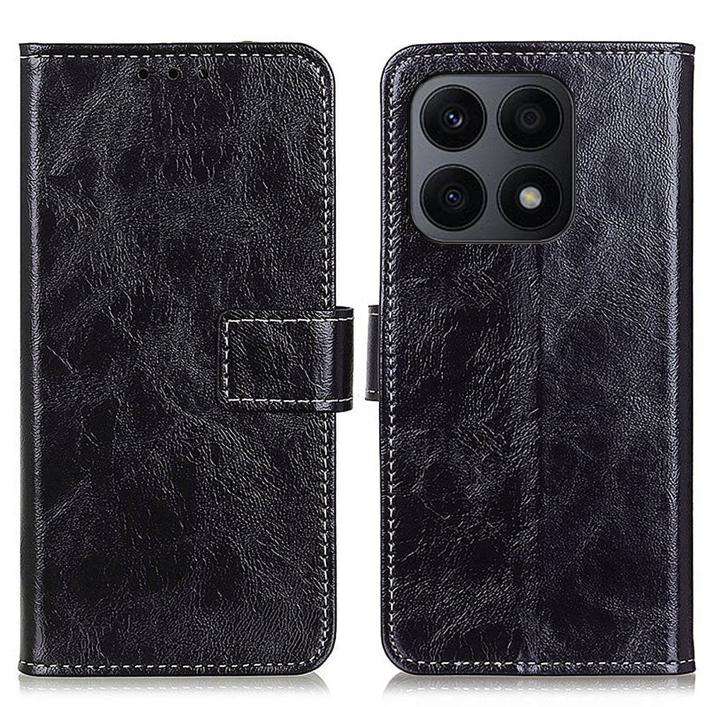 For Honor X8a 4G PU Leather Phone Cover Retro Crazy Horse Texture Stand Wallet Phone Case For Honor X8a 4G PU Leather Phone Cover Retro Crazy Horse Texture Stand Wallet Phone Case